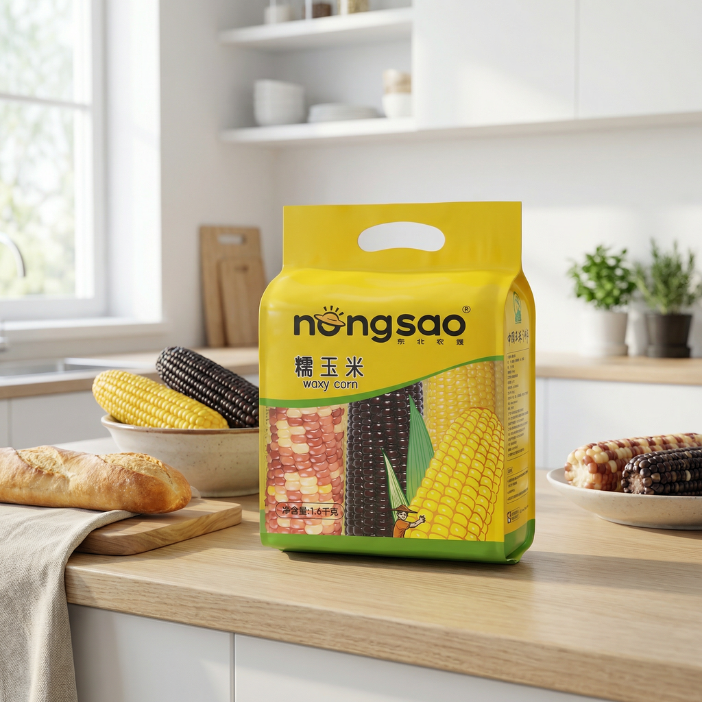 Dong Bei Nong Sao Maïs cireux 1,6 kg jaune/noir/tacheté