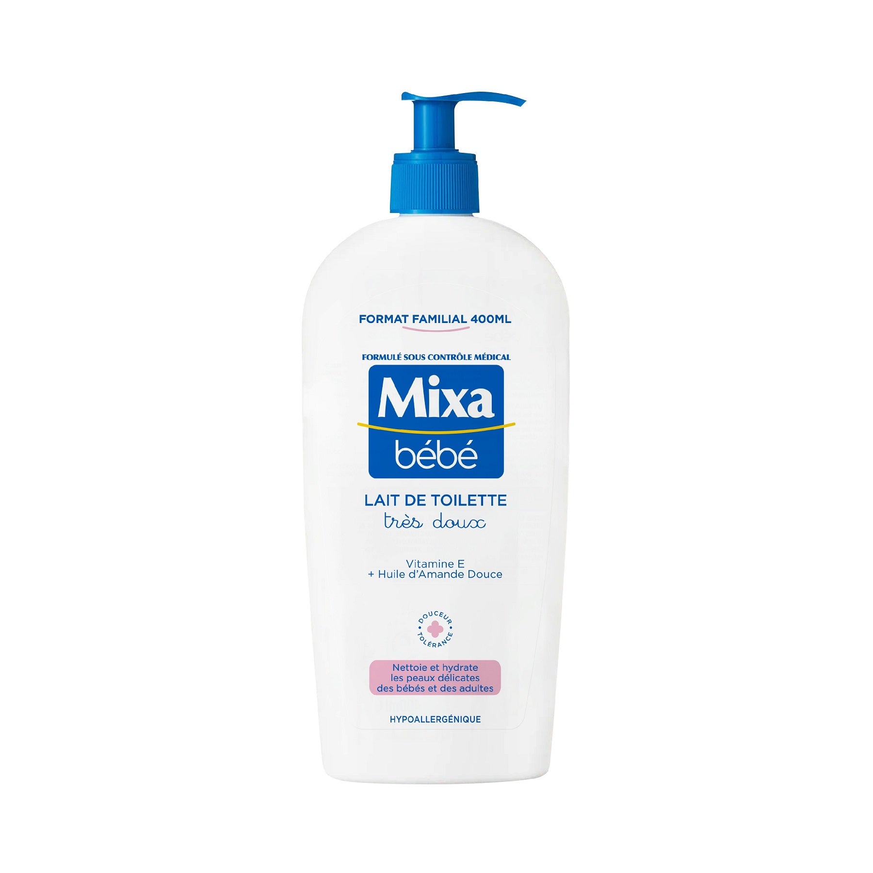 MIXA Bébé Lait de Toilette Très Doux 400ml
