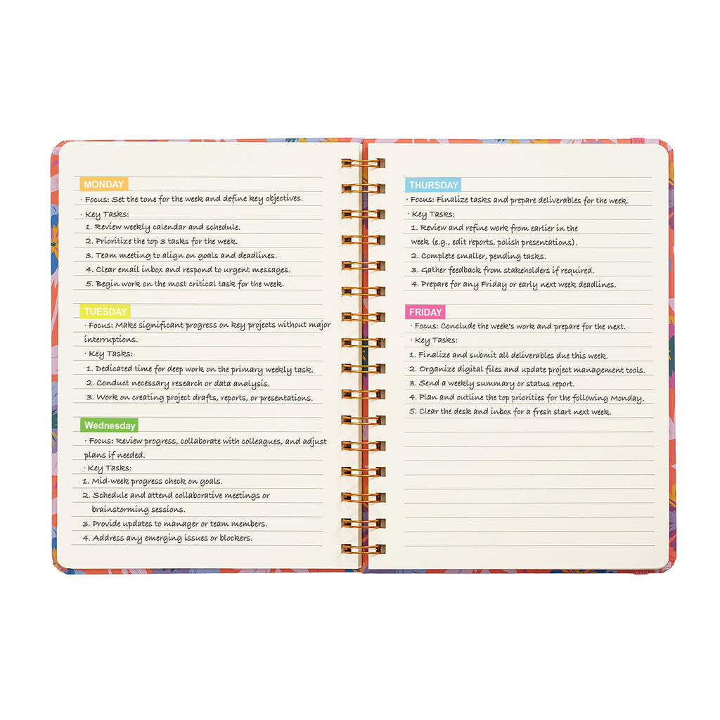 Jubiluu Carnet à spirale A5 à couverture rigide, ligné - 96 feuilles (papier offset 100 g/m²) - avec bande élastique - Carnet règlé crème classique pour écrire, école