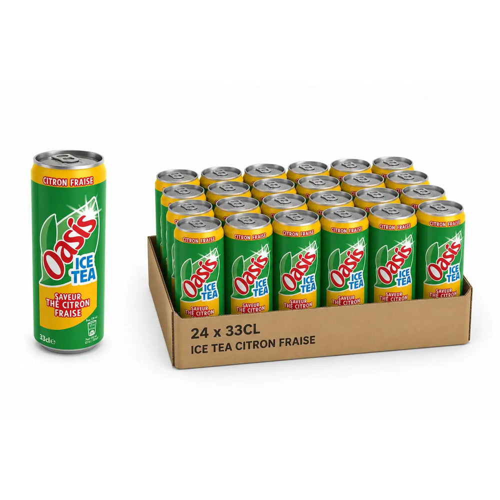 Oasis Thé Citron Fraise - 24 x 33 cl
