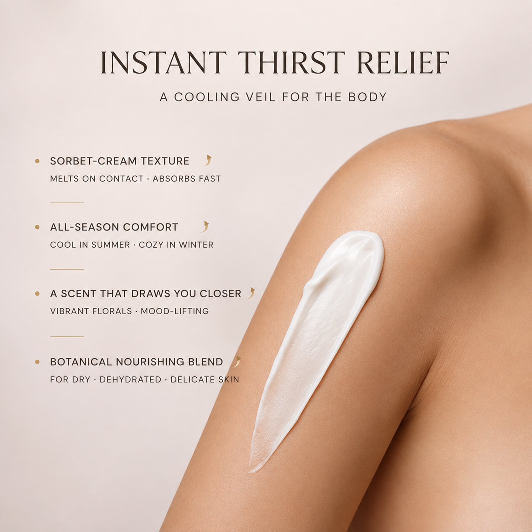 Dear Irean Crème pour le corps flottante glamour parfumée 180 g