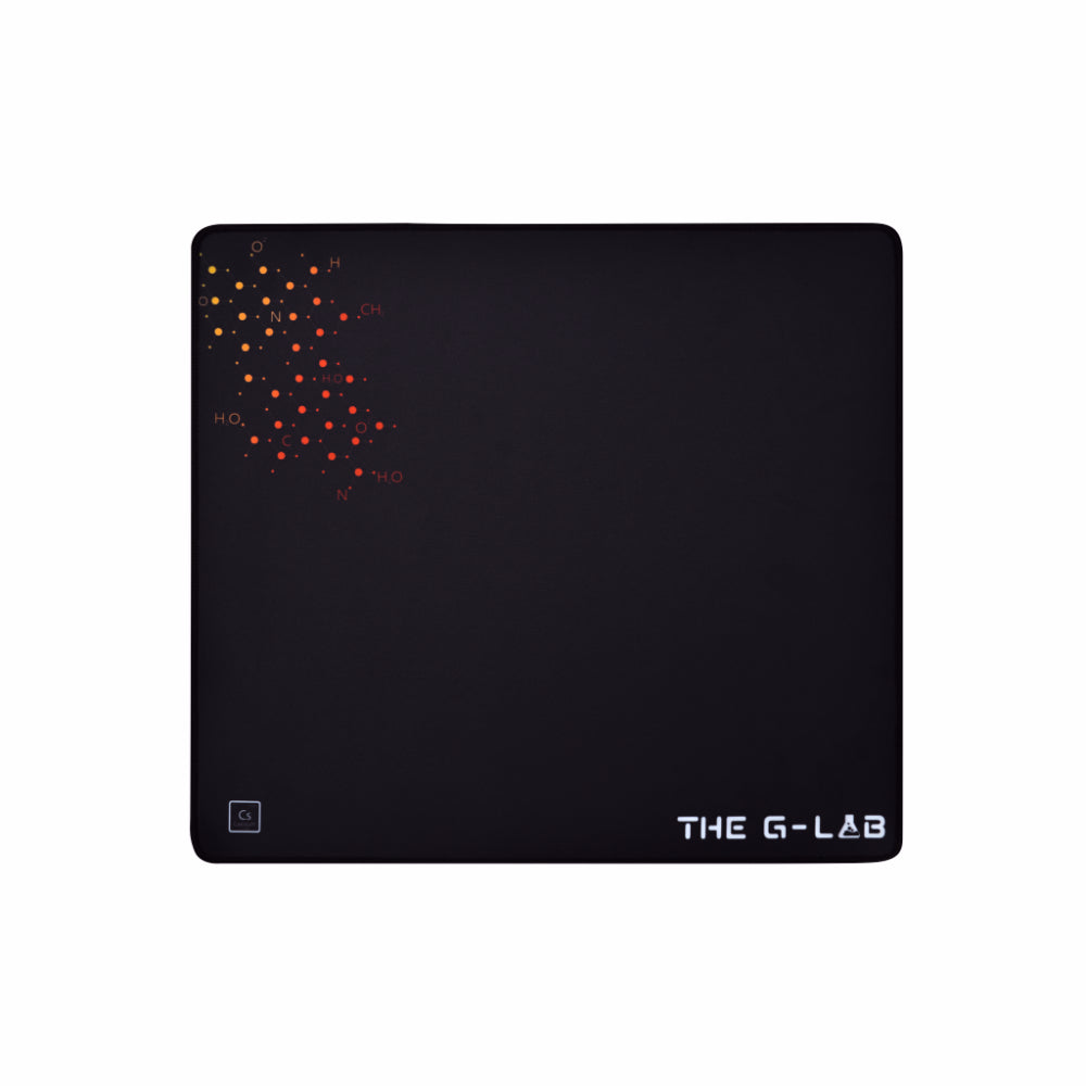 THE G-LAB Pad Caesium Tapis de Souris Gaming XL (450 x 400 mm) Surface Lisse, Base Antidérapante - Noir