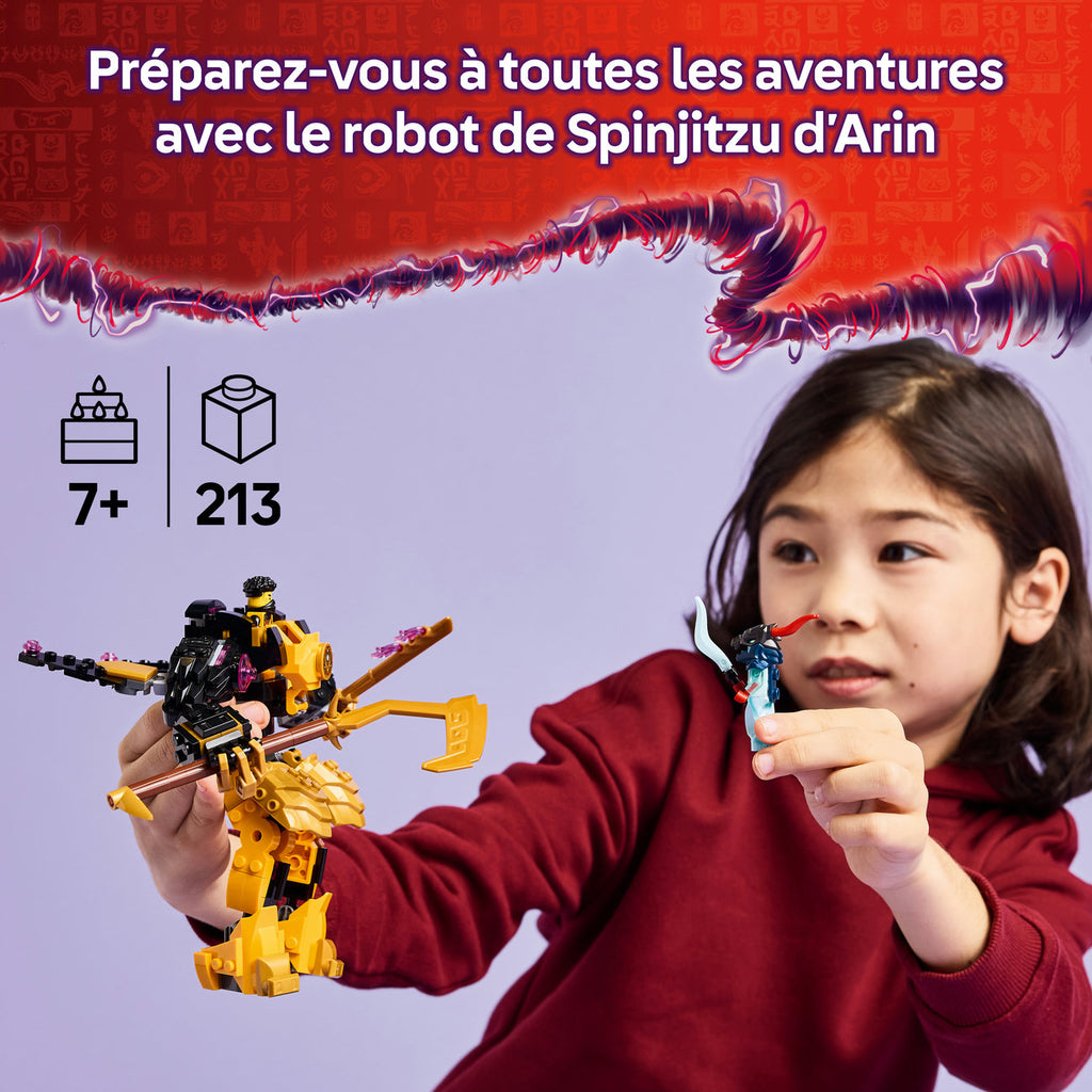 LEGO Ninjago 71839 Le robot de Spinjitzu d’Arin