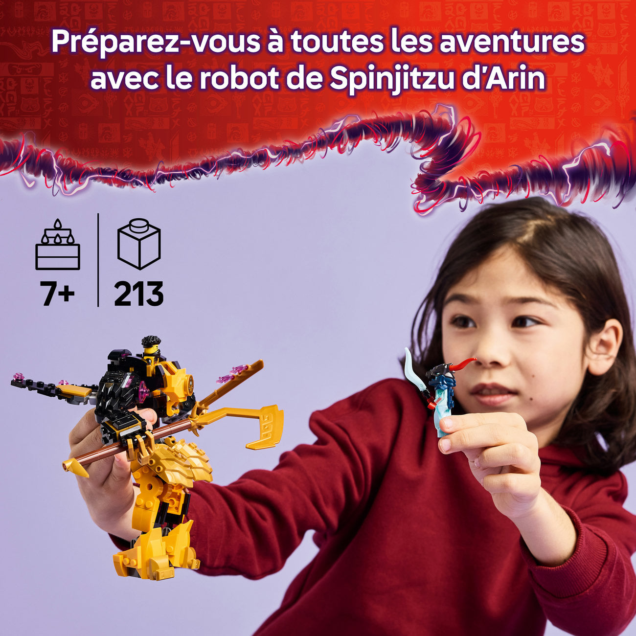 LEGO Ninjago 71839 Le robot de Spinjitzu d’Arin