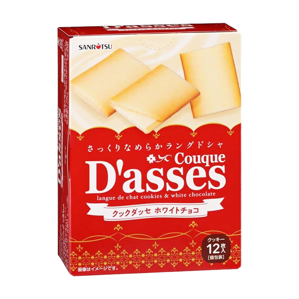 SANRITSU Couque Dasses au chocolat blanc