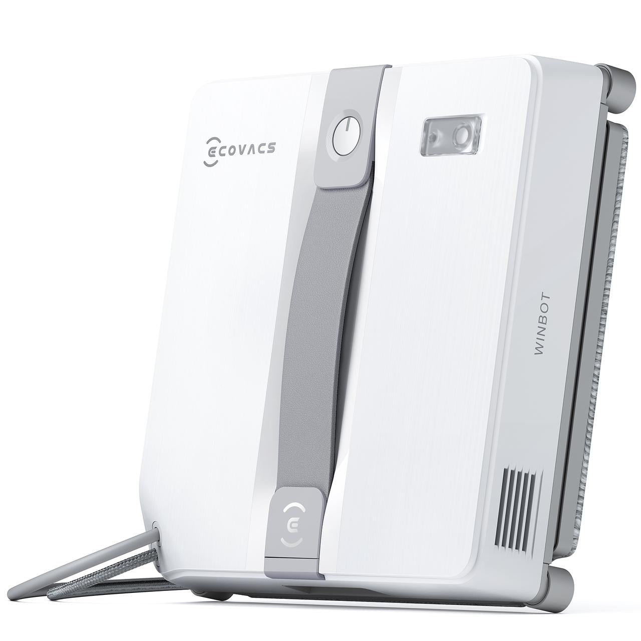 ECOVACS mini 2 (blanc/argent) est un robot lave-vitres intelligent doté d’un système de pulvérisation ultrasonique