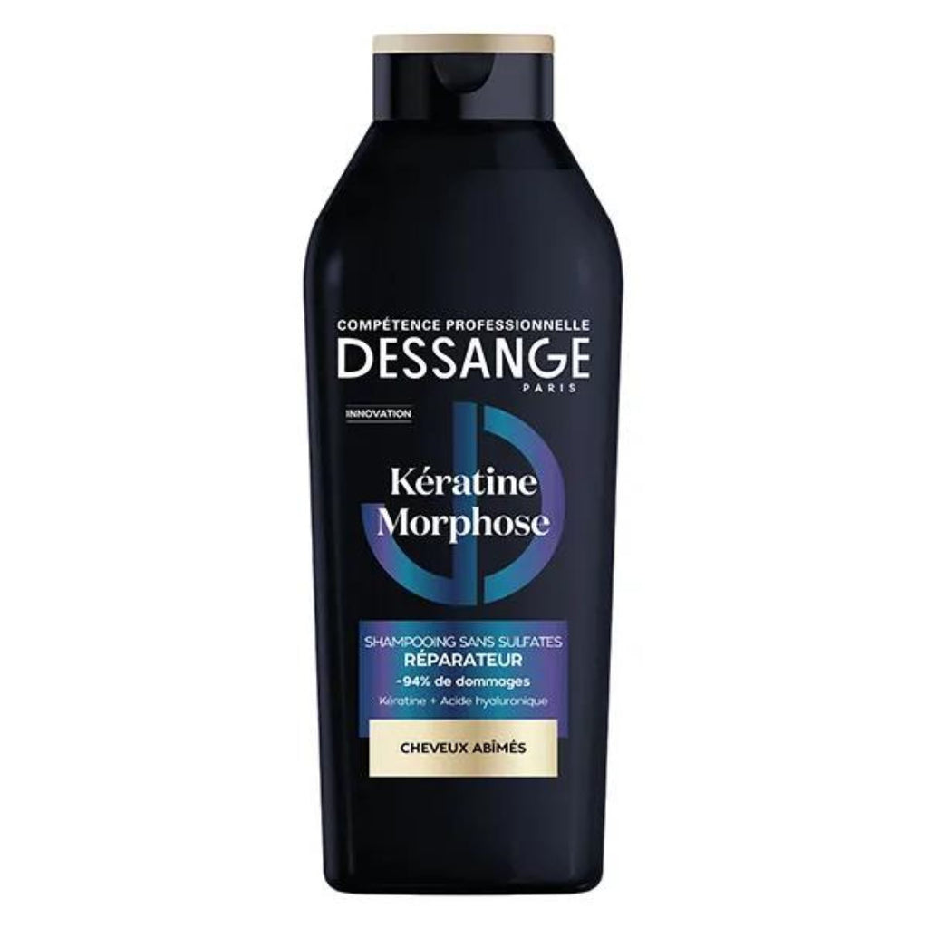 Dessange Shampoing Kératine Morphose Sans Sulfates Réparateur Cheveux Abîmés 280ml