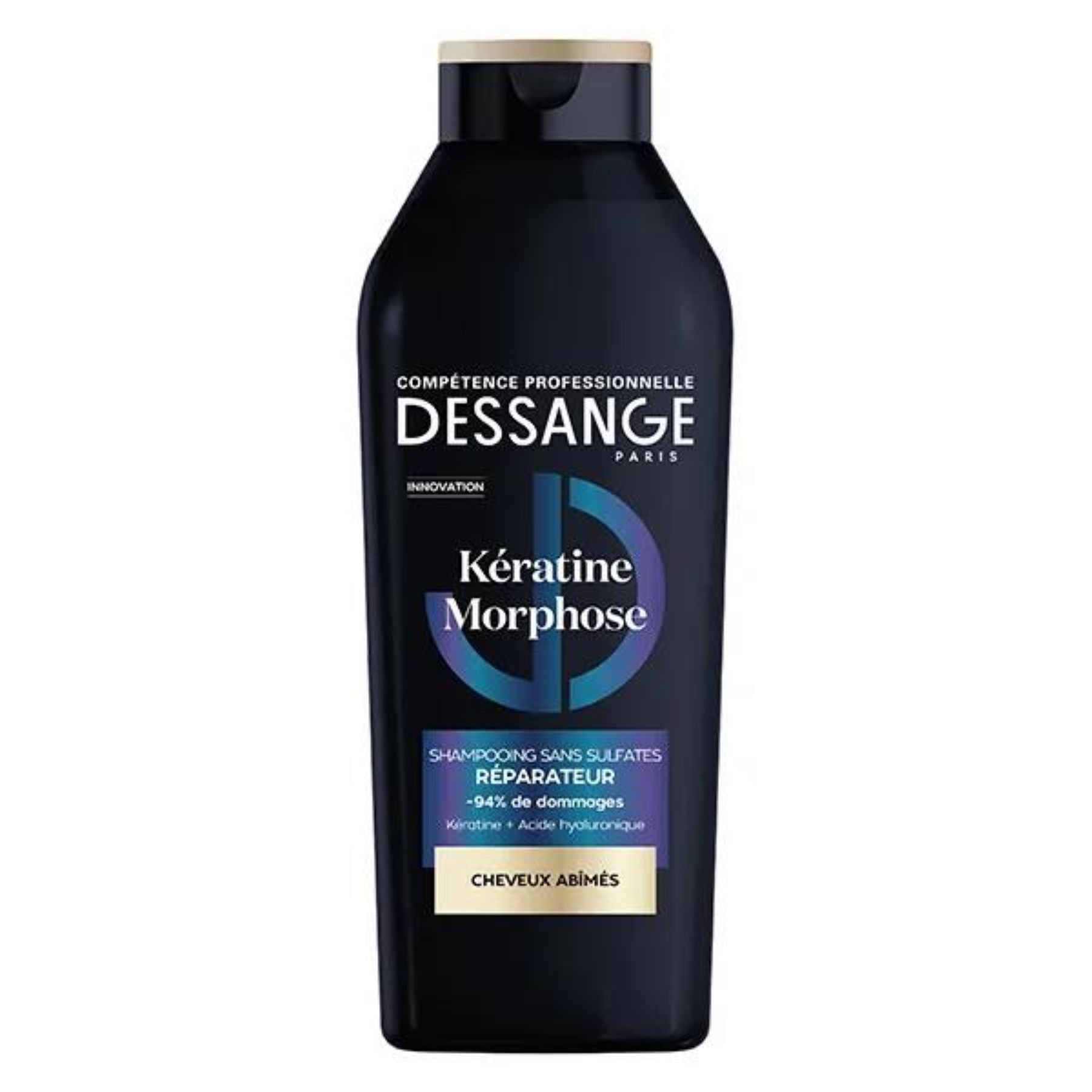 Dessange Shampoing Kératine Morphose Sans Sulfates Réparateur Cheveux Abîmés 280ml