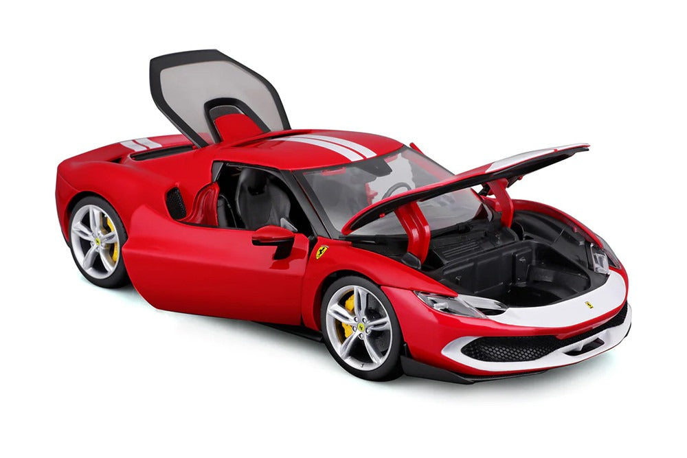 Bburago 1/18 Ferrari - 296 GTB - Rouge et blanche