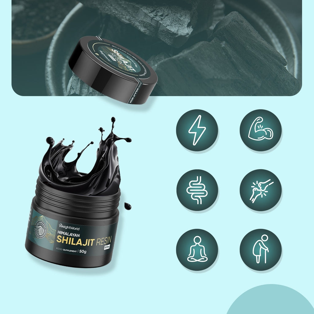 WeightWorld Résine de Shilajit Pure 50 g – 88 % d'Acide Fulvique