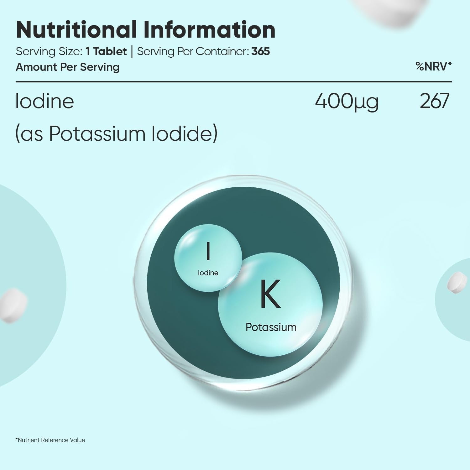 WeightWorld Iode 400 µg 365 comprimés