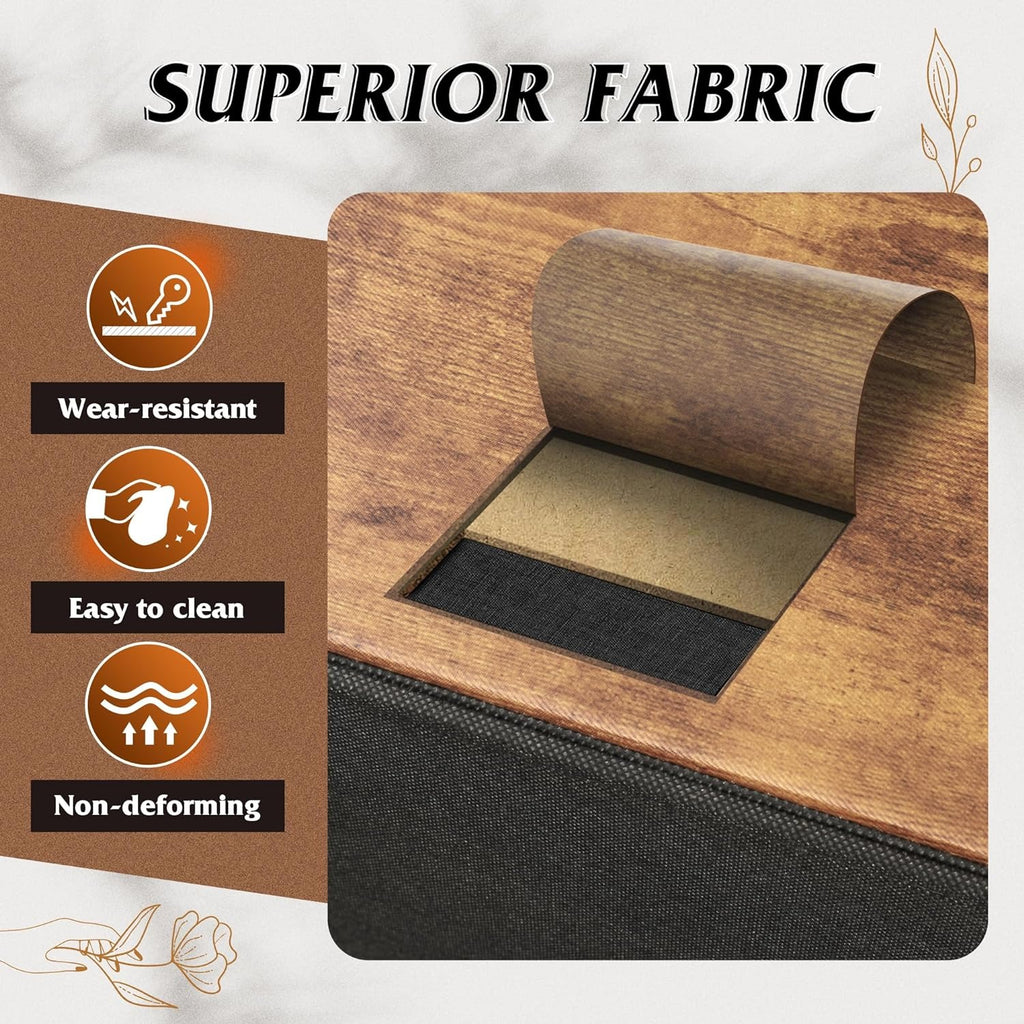 SRD Meuble de sol à tiroir en tissu, 3 niveaux