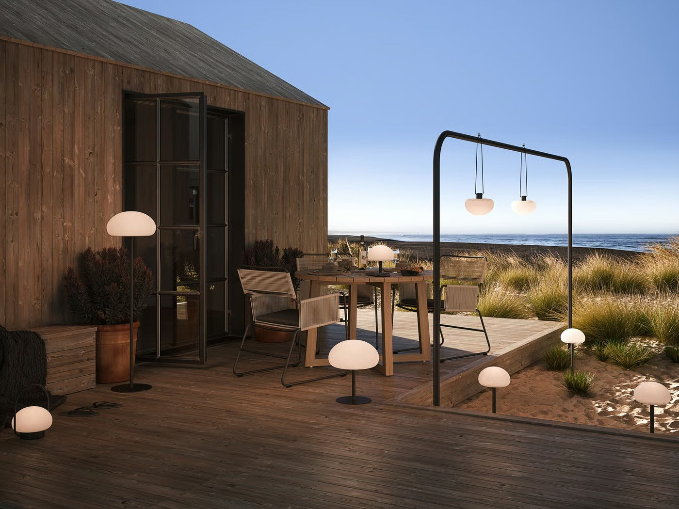 Luminaire nomade SPONGE To Go - LED intégrée blanc chaud 2700k - plastique blanc IP65 - Nordlux, Extérieur