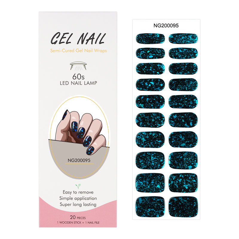 MeoMagic 14-45 Autocollants gels pour ongles - 20 pièces
