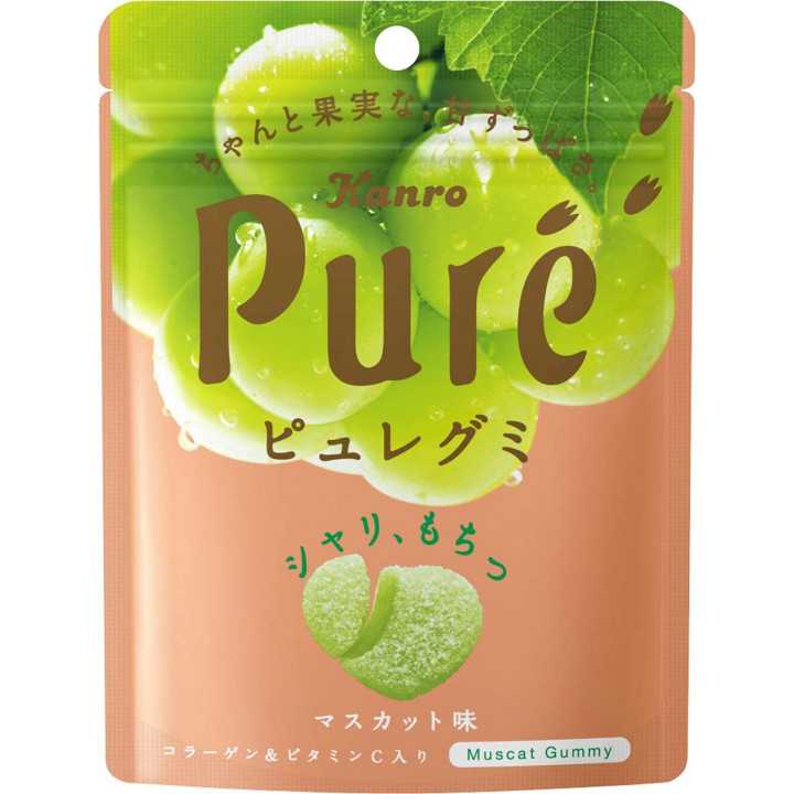 Bonbons Gélifiés KANRO Pure Goût Raisin Muscat 56g