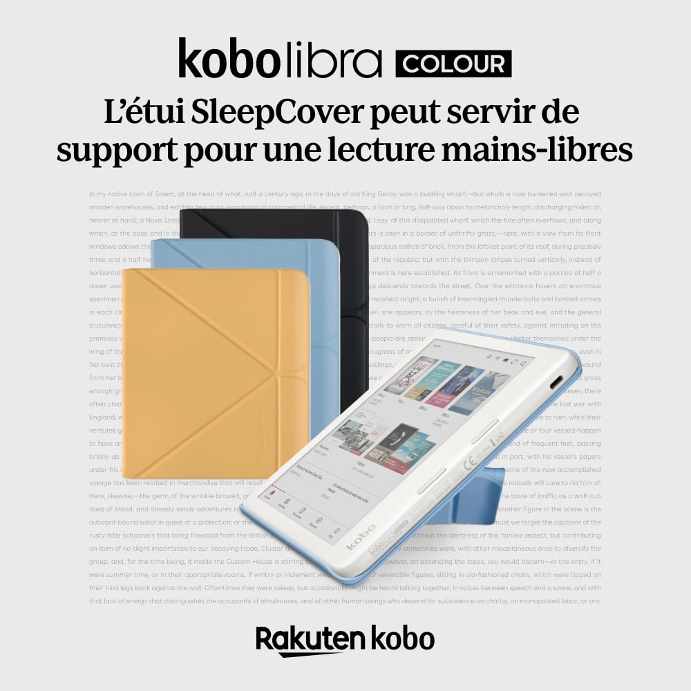 Kobo SleepCover Étui pour Kobo Libra Colour - Jaune beurre