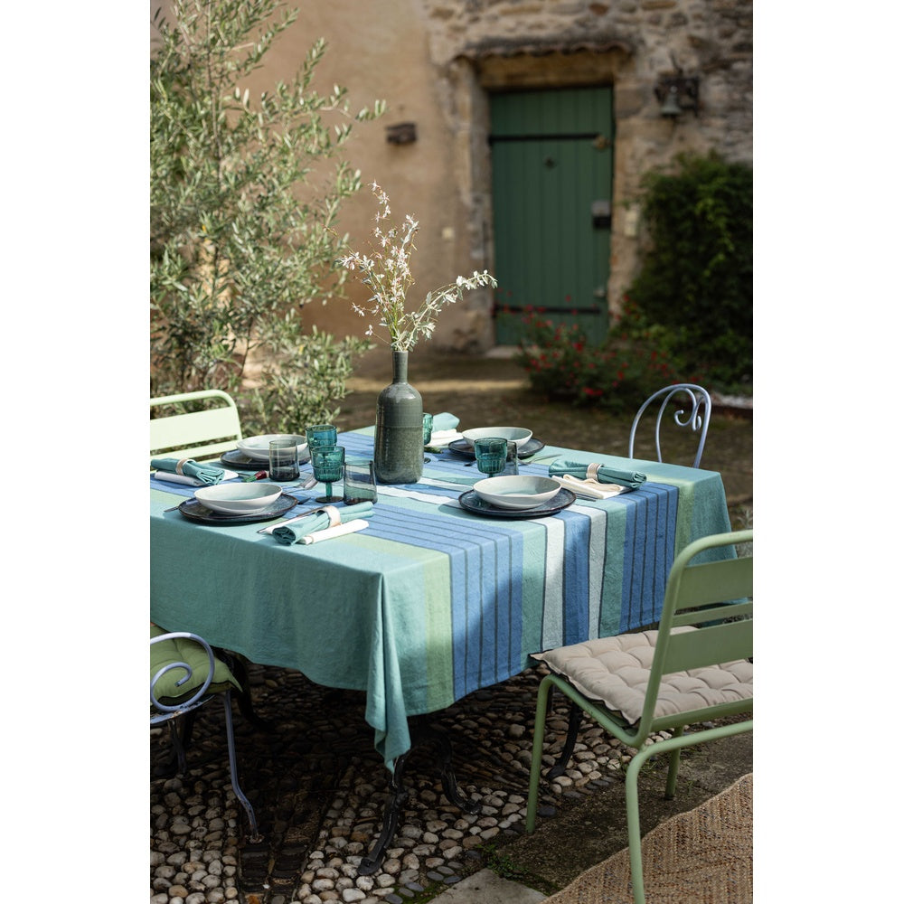 Winkler Nappe recyclée Yuna Paon 170 x 170 cm