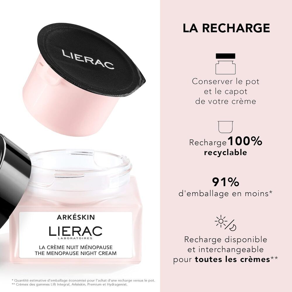 Arkeskin Recharge Crème de nuit pour la ménopause 50 ml