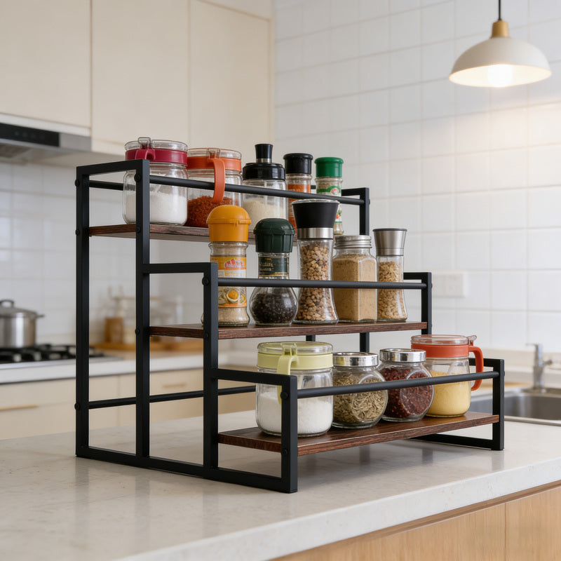 SRD Étagère de comptoir à étages pour sirop et condiments - 1 pièce