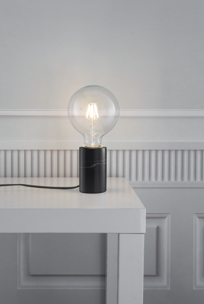 Lampe à poser SIV marbre noir IP20 E27 - Nordlux, Intérieur