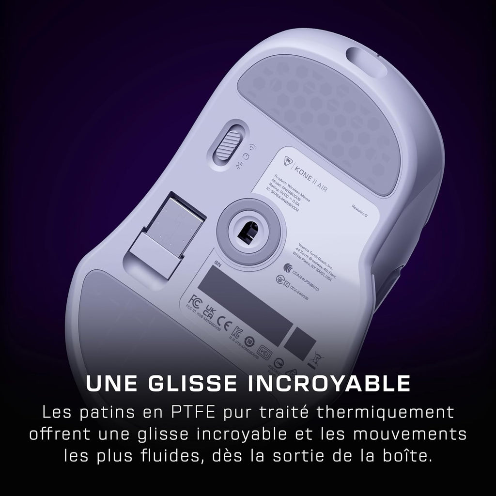 TURTLE BEACH Souris Gaming Sans Fil Kone II Air 2.4GHz & Bluetooth - 26000 DPI, 21 Boutons - Blanc