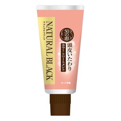 ROHTO MEGUMII Traitement de Couleur pour le Cuir Chevelu Anti-Cheveux – Noir 150g