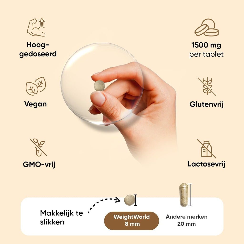 WeightWorld Extrait d'ashwagandha (KSM-66) 1500 mg 180 comprimés
