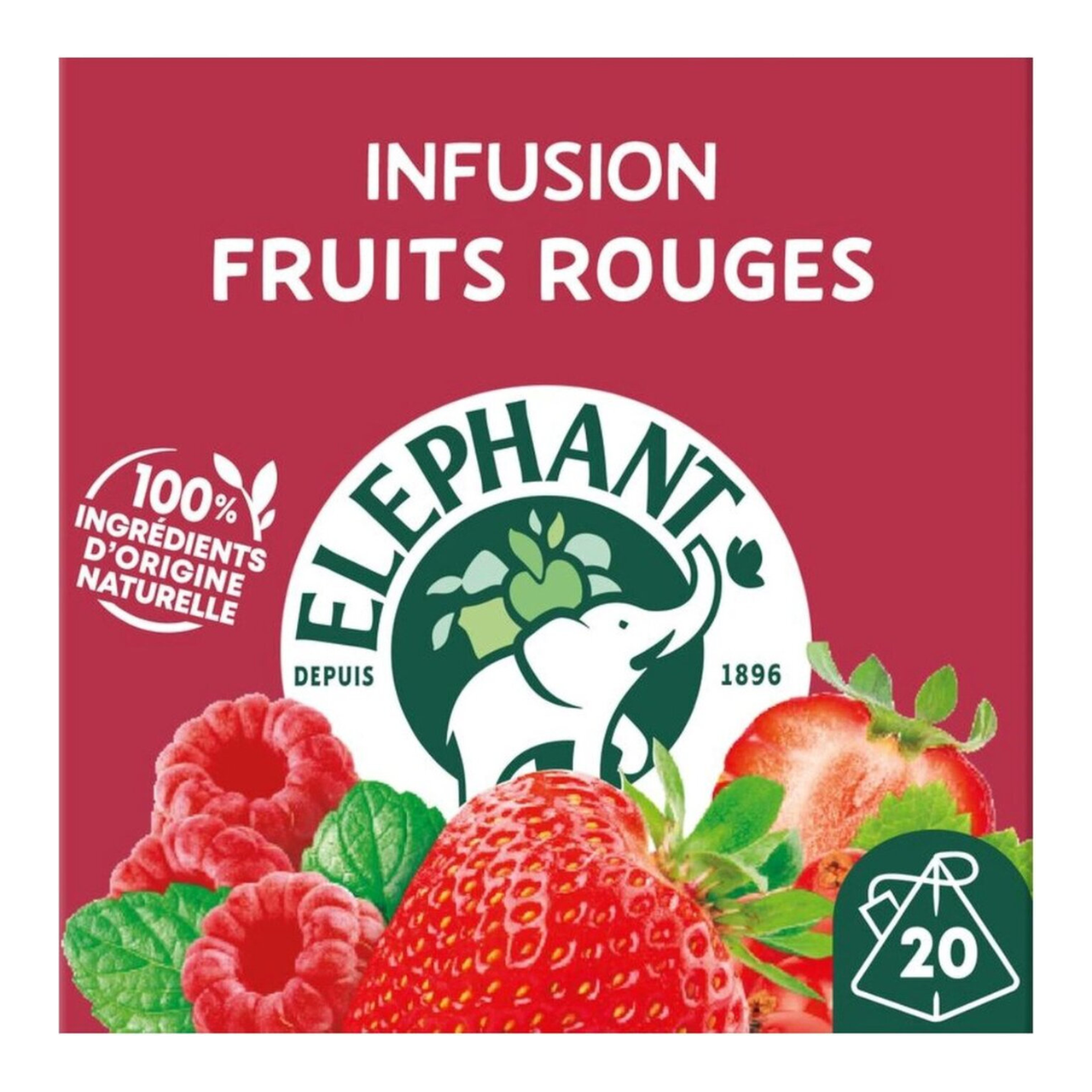ELEPHANT Infusion Framboise Menthe x20 40g