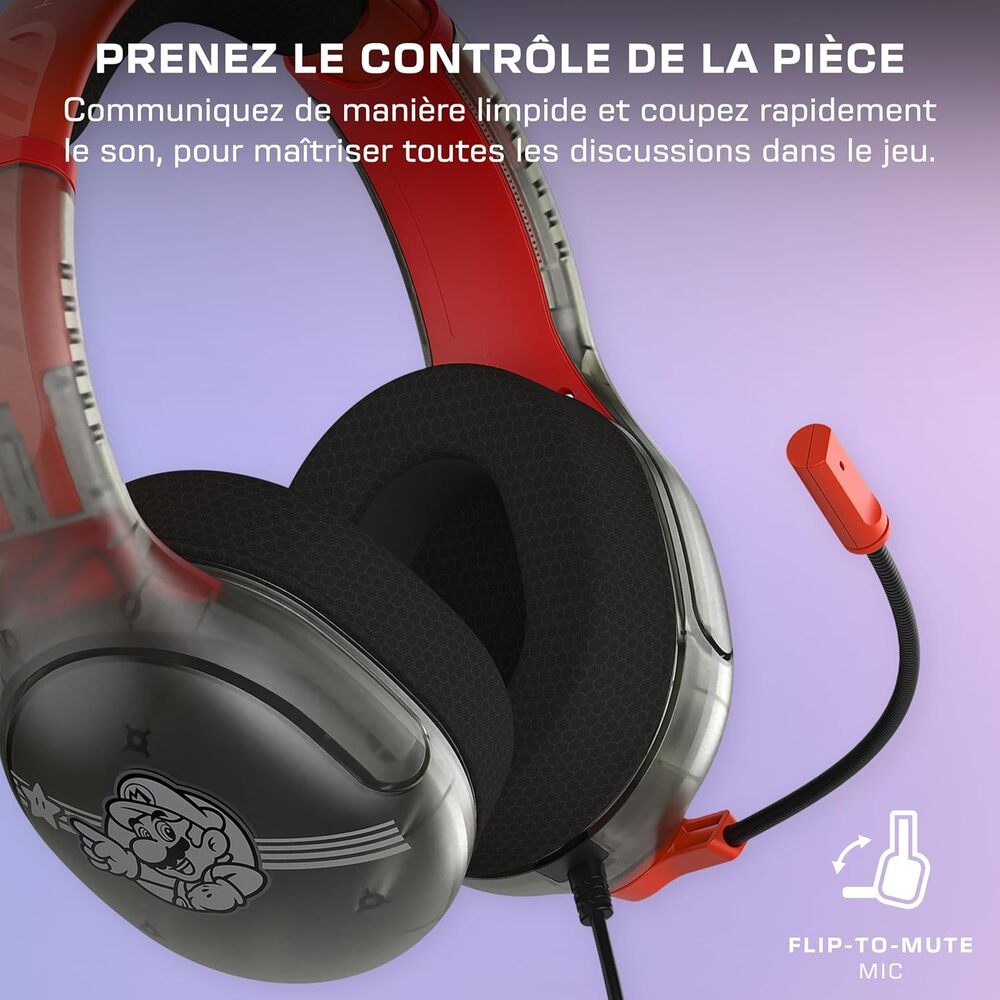 Turtle Beach Airlite Fit Gaming Headset Filaire - Nintendo Switch 2 - Motif Mario Star
