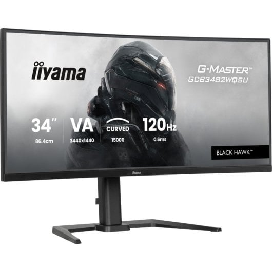 iiyama GCB3482WQSU-B1 Moniteur d'ordinateur 86,4 cm (34 po) 1440 x 3440 pixels QHD ultra-large LED - Noir