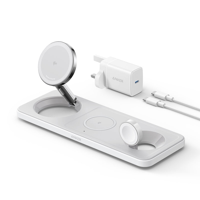 Anker MagGo-1, chargeur universel sans fil USB à charge rapide, blanc