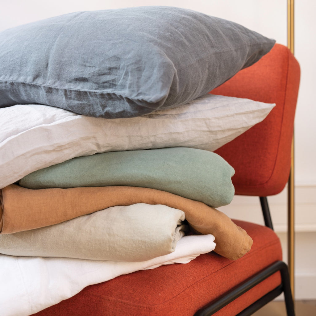 VIVARAISE Housse de couette Kala sauge - 260 x 240 cm