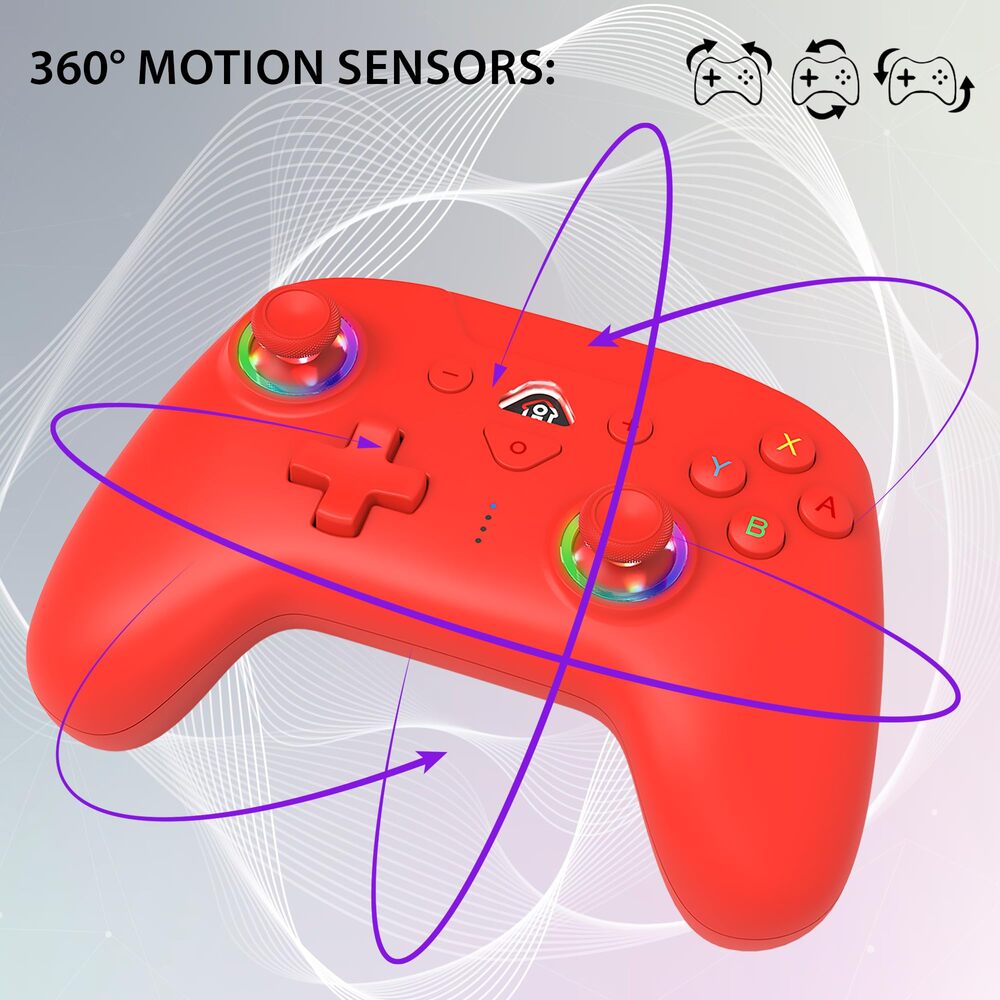 SUBSONIC Manette sans fil LED pour SW2 et SW, rouge