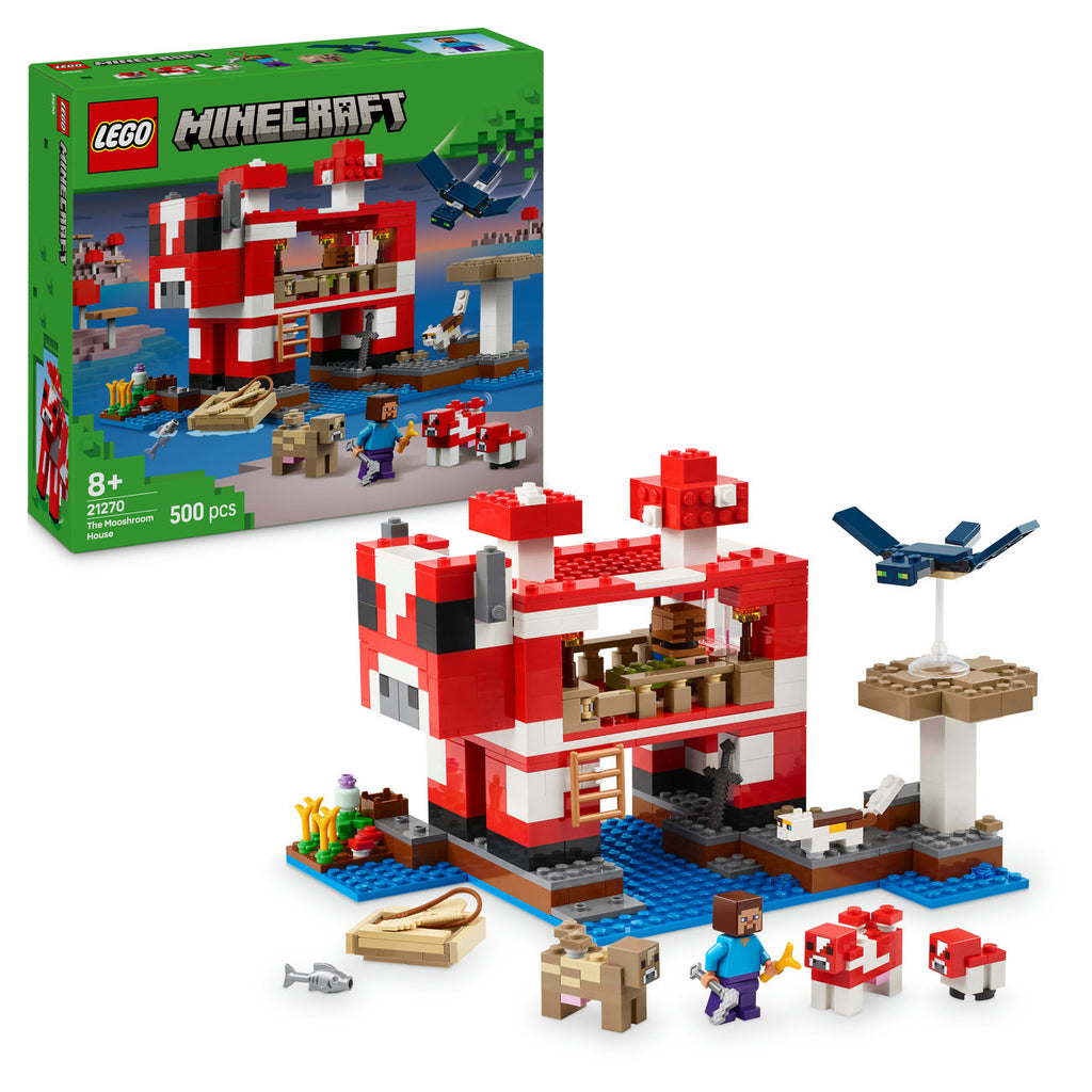 LEGO Minecraft Set de Construction de la Maison Mooshroom