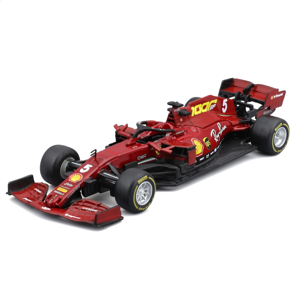 Scuderia Ferrari Échelle 1/43 Pack de 7 Voitures de Formule 1 avec Présentoir