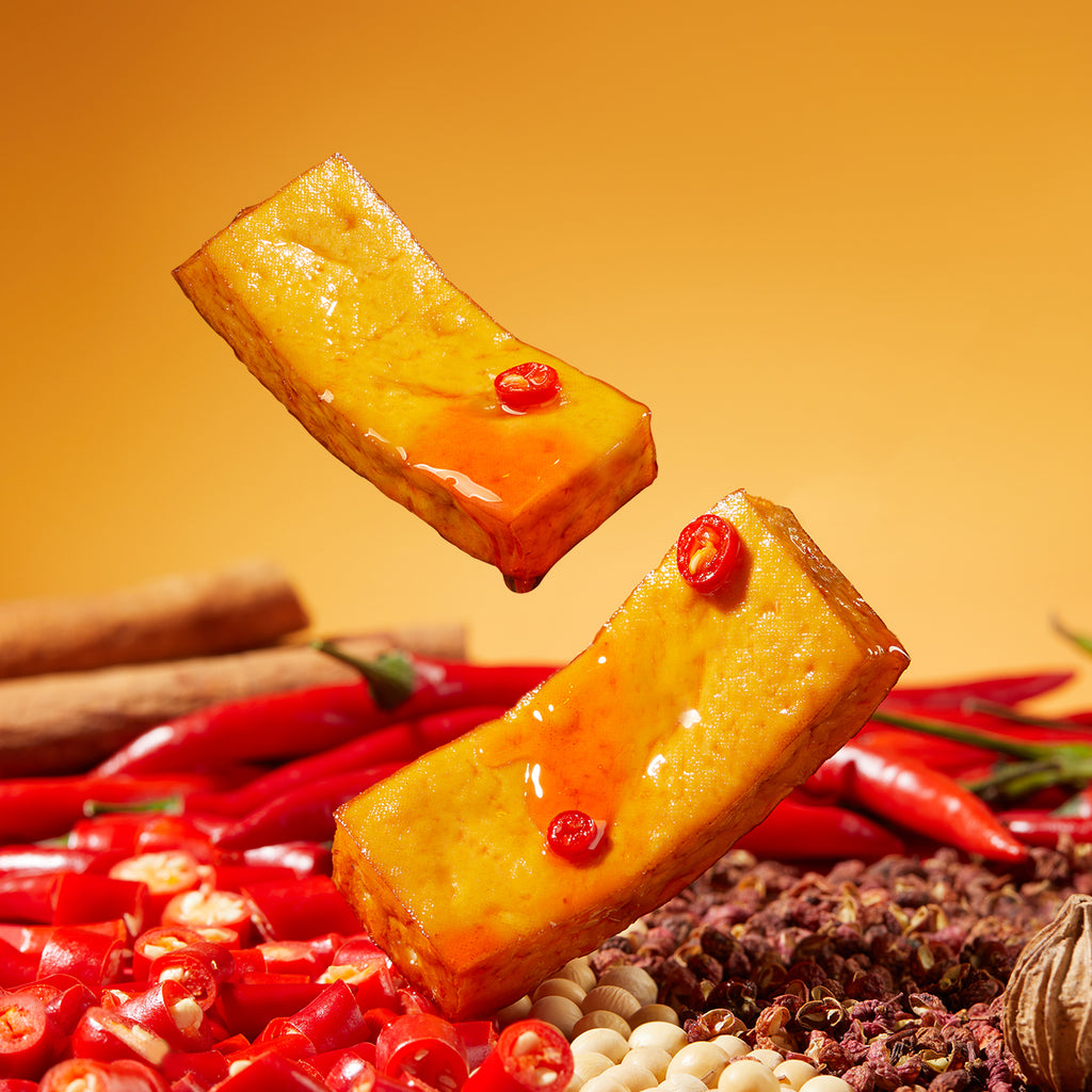 Jin Zai Snack de tofu Goût épicé 108 g 5 sachets individuels