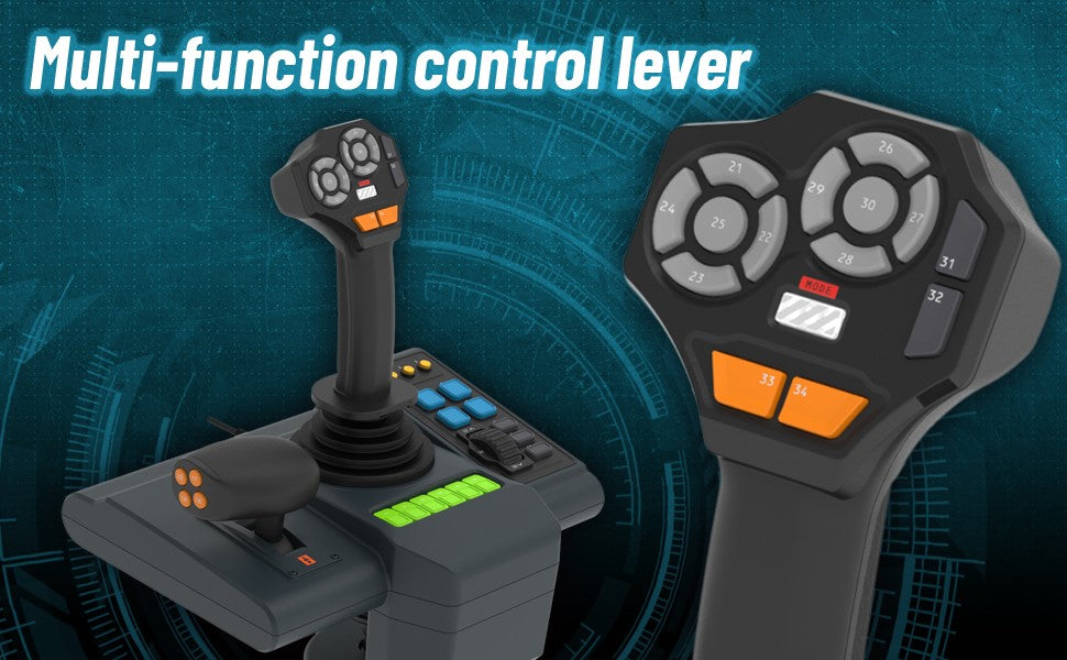 Hori Système de contrôle des véhicules agricoles Farming Vehicle Control System pour PC - Inclus Volant, Levier de commande et Pédales
