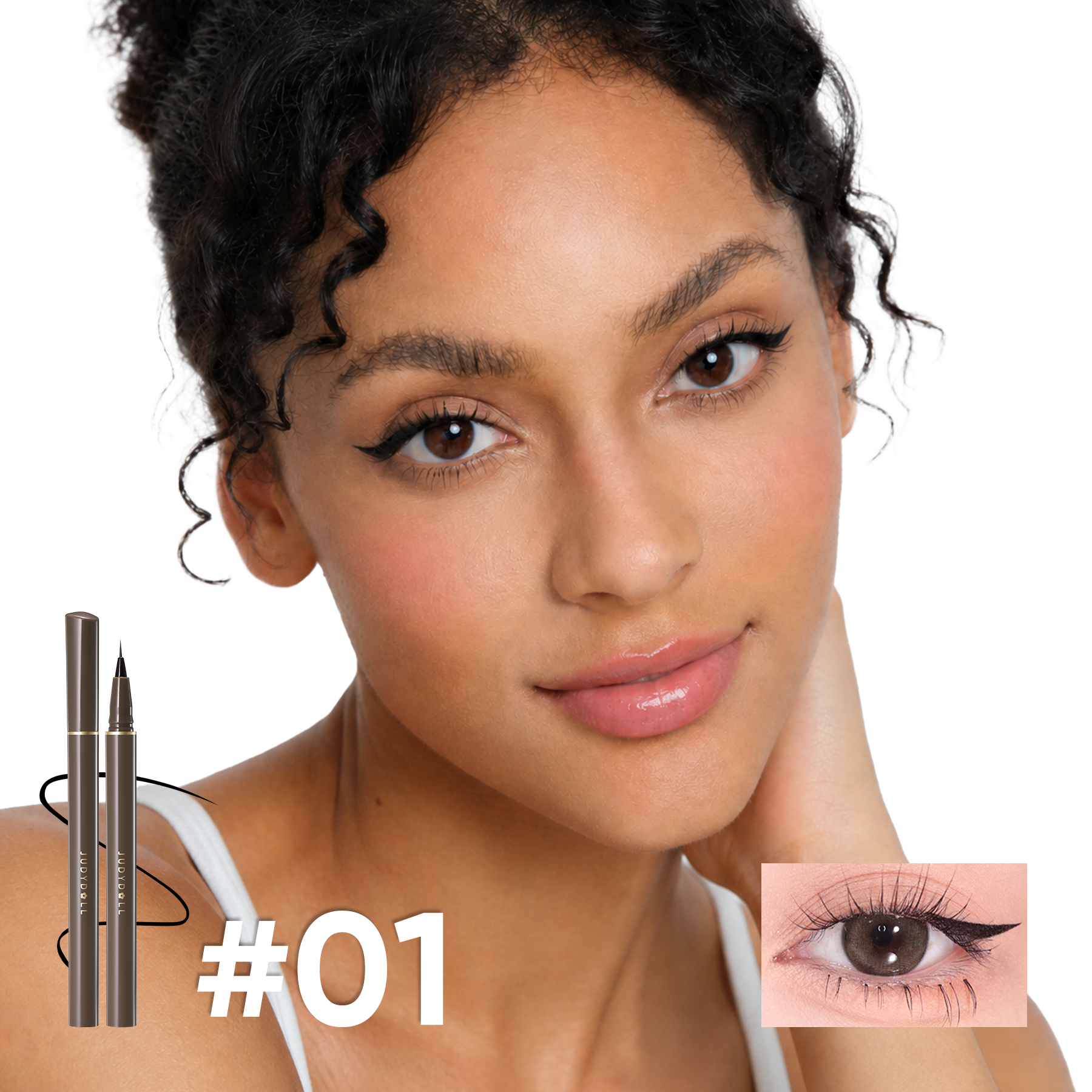 Judydoll Traceur liquide pour les yeux ultra-fin #01 Noir