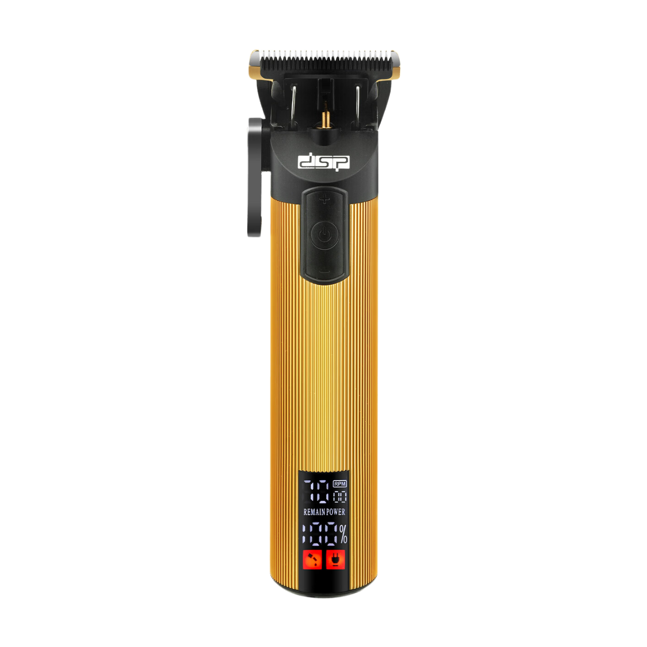 DPS Tondeuse professionnelle pour hommes, modèle 90478, tondeuse électrique sans fil avec écran numérique, moteur puissant de 5 W, batterie 2000 mAh (autonomie 180 min, recharge en 3 h)