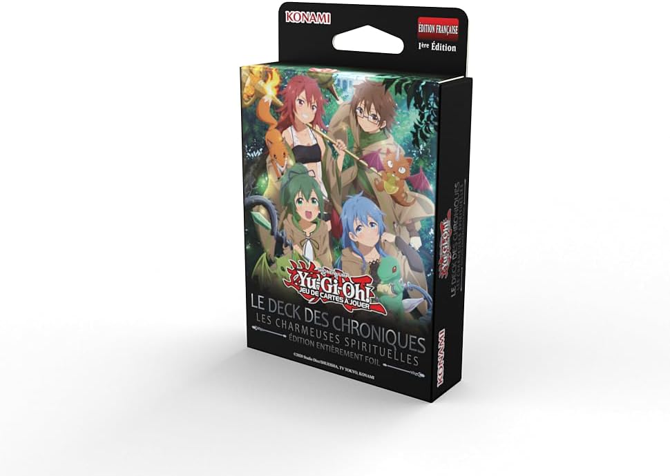 Yu-Gi-Oh! Le paquet des chroniques : Beautés spirituelles - Jeu de cartes - 6 ans et plus - Première édition française - Entièrement en cartes brillantes