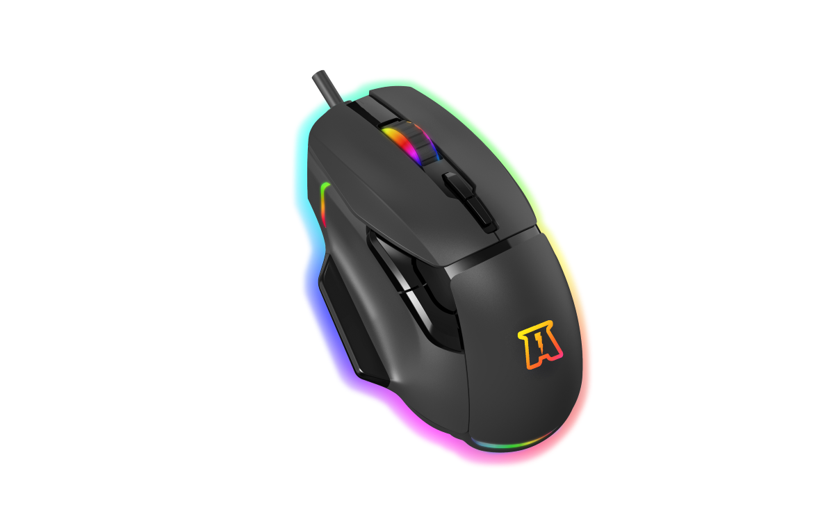 Akuma souris gaming otaku m05 12800 dpi rgb programmable noir