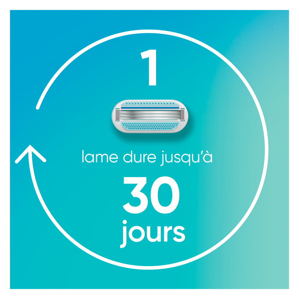GILLETTE Venus Smooth+ Rasoir avec 5 recharges
