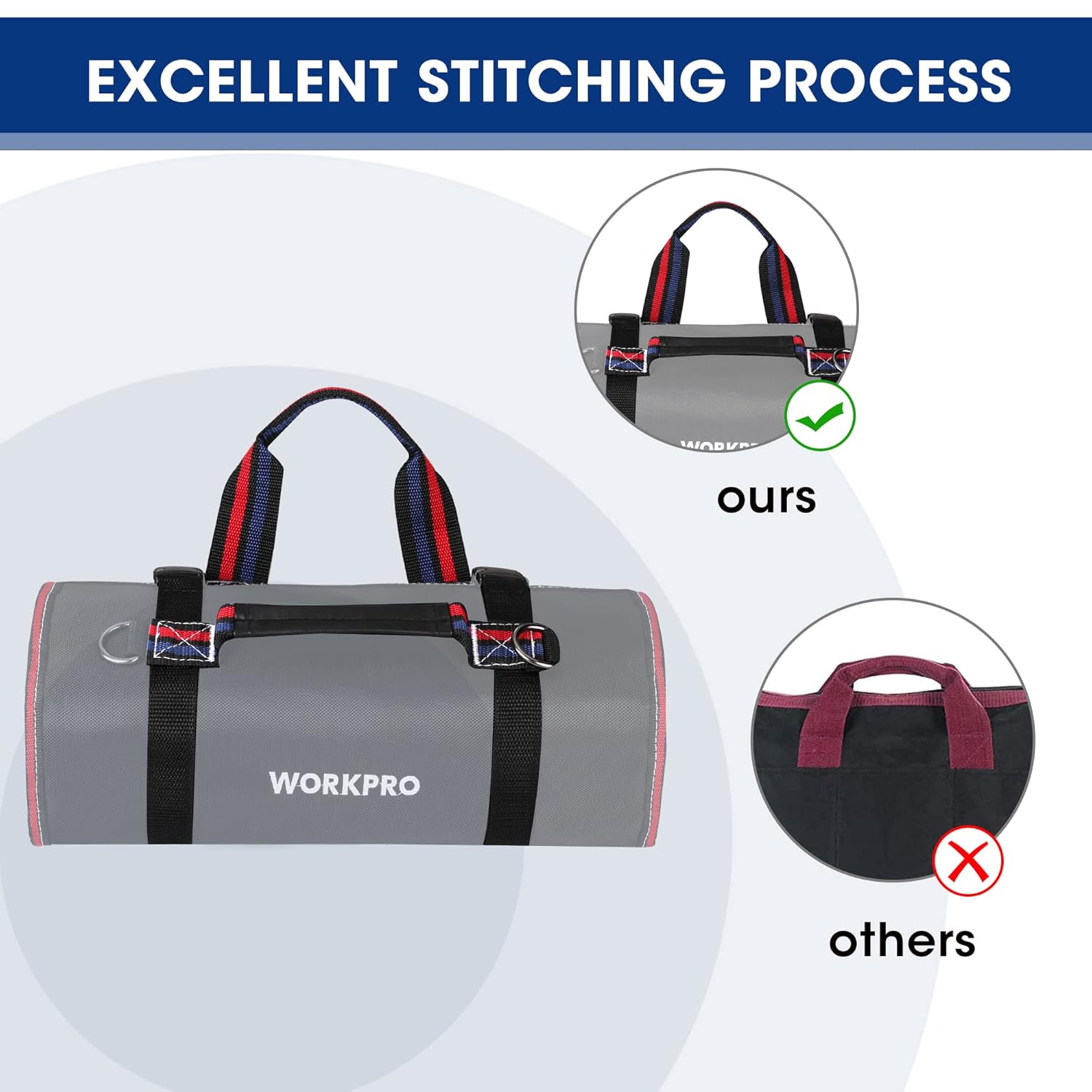 Sac de rangement à rouler pour outils