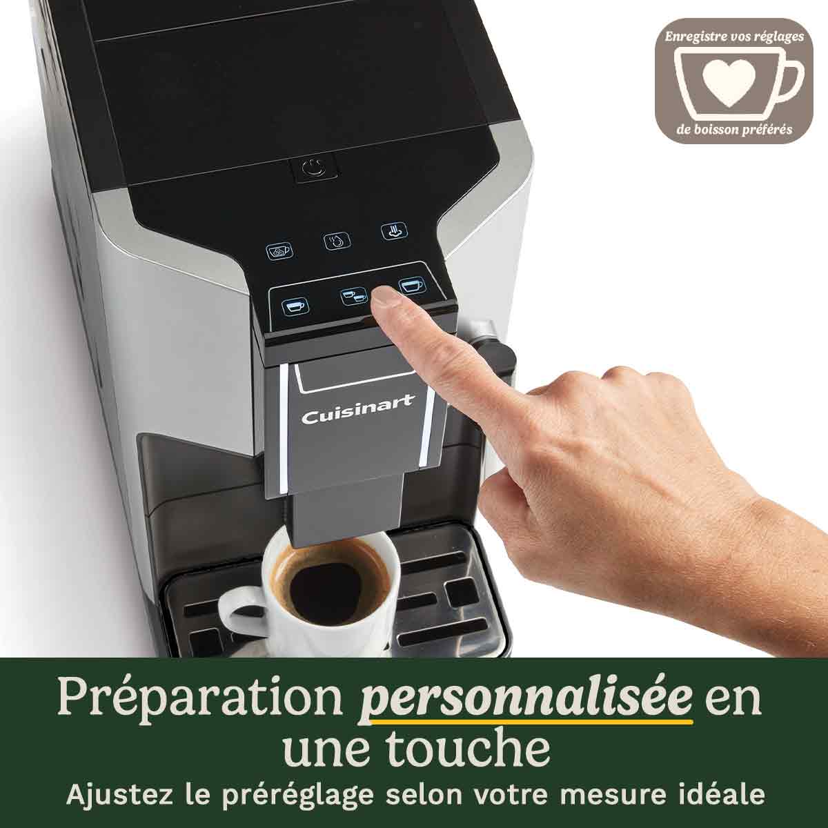 Cuisinart EM550E Machine à café entièrement automatique, 4 options de café d'une simple touche
