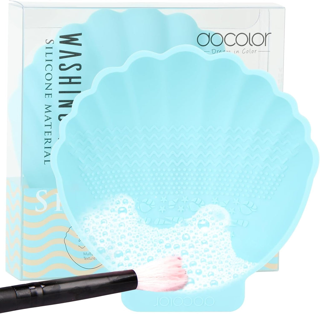 docolor Tapis de nettoyage pour pinceaux de maquillage - Modèle Blue Shell