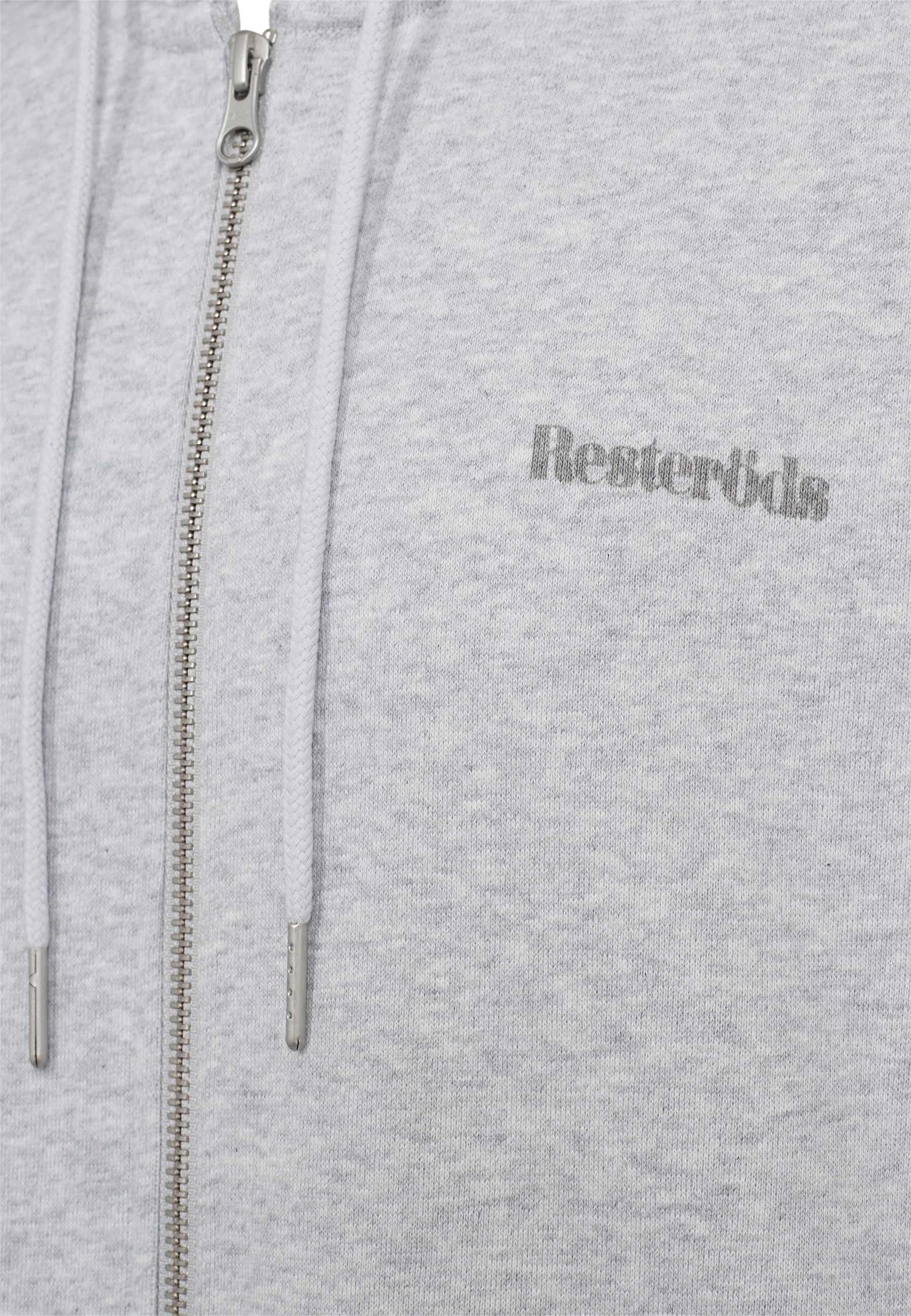 Resteröds Rick Hoodie Zip Gris clair chiné M