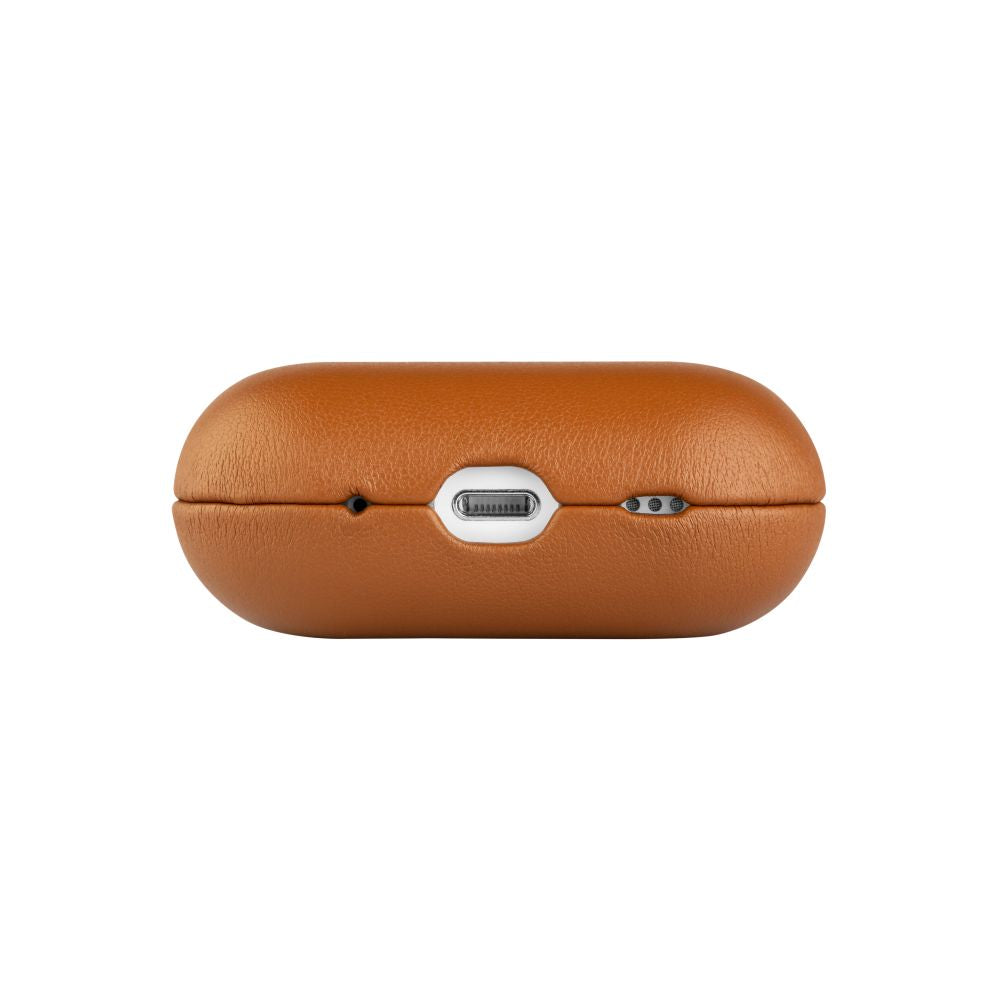 FIXED Étui en cuir avec support MagSafe pour Apple AirPods Pro 2/Pro 2 (USB-C) marron