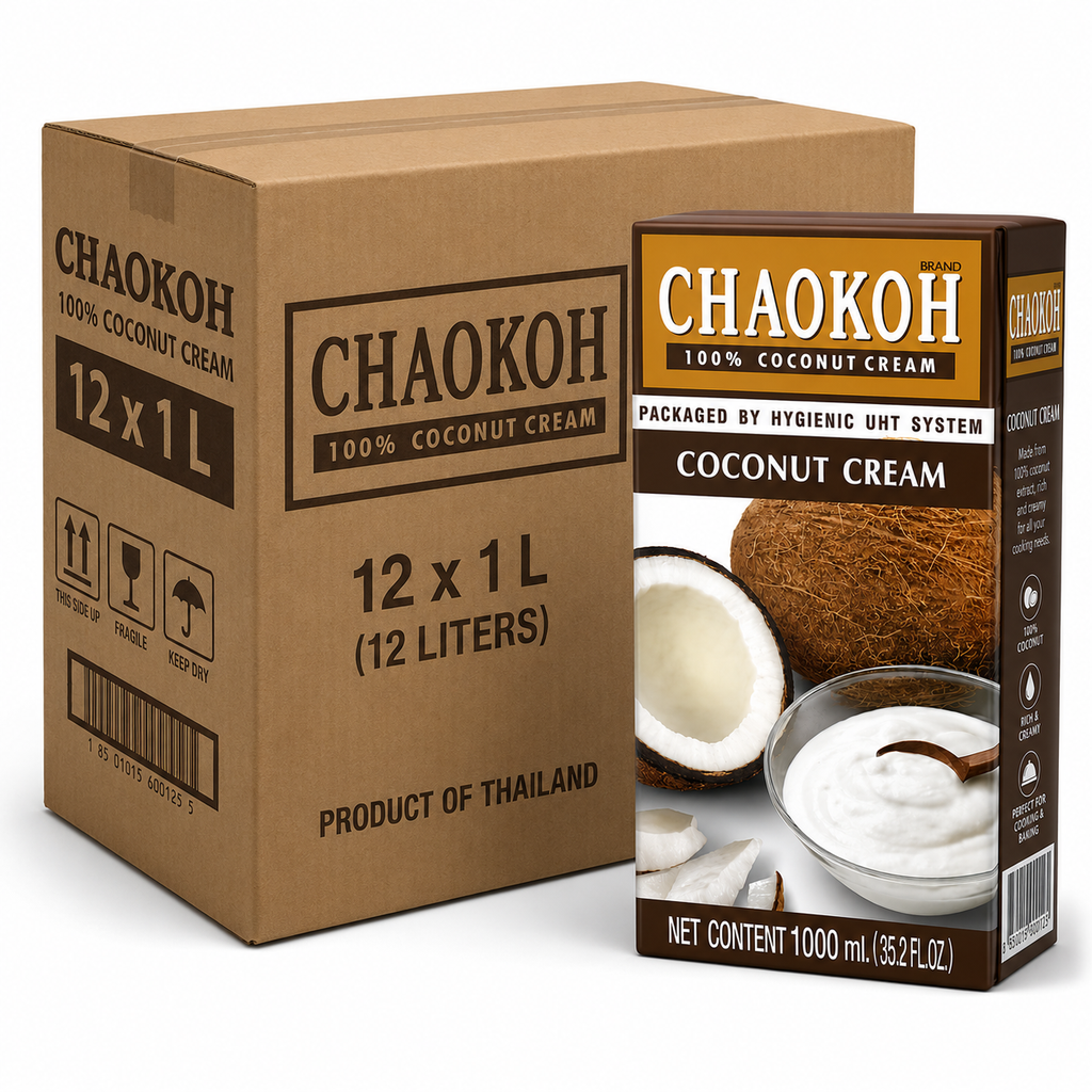 CHAOKOH Crème de coco 23 % 12 x 1 L