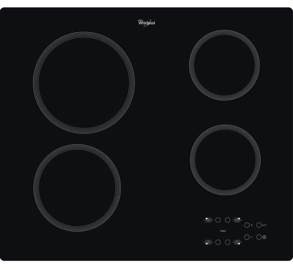Whirlpool AKT 801-NE Plaque de cuisson vitrocéramique 4 zones - Noir
