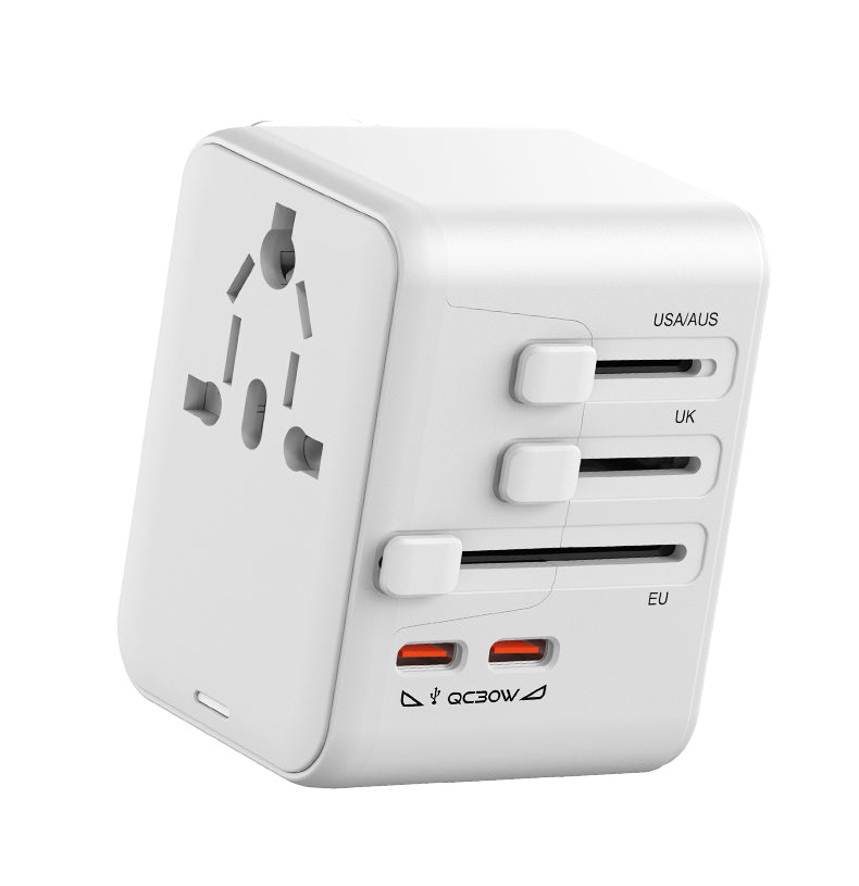 ochama Adaptateur de Voyage Universel, Convertisseur de Prise Mondial, Indispensable pour les Voyages à l’Étranger, Compatible avec l’Europe/Royaume-Uni/Hong Kong/Macao/USA/Japon/Australie